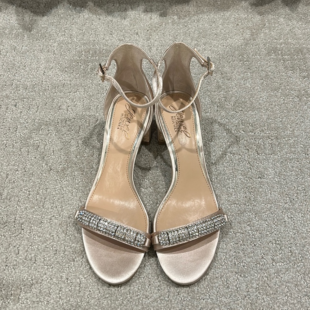 Jewel Badgley Mischka Strap Sandals *worn once*